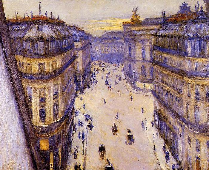 Gustave Caillebotte Rue Halevy, vue d'un sixieme etage oil painting image